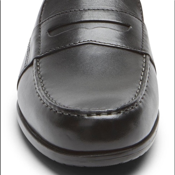 NEW Rockport Leather Black Penny Loafer Sz 9.5/10 main image 6